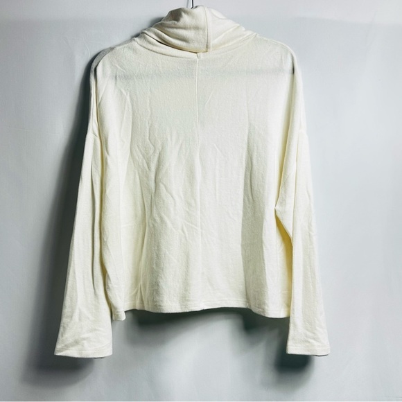 NWT Z Supply Women’s Sz Large Cream Long Sleeve Skimmer Mock Neck Shirt - Picture 4 of 9